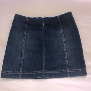 Denim mini/pencil skirt